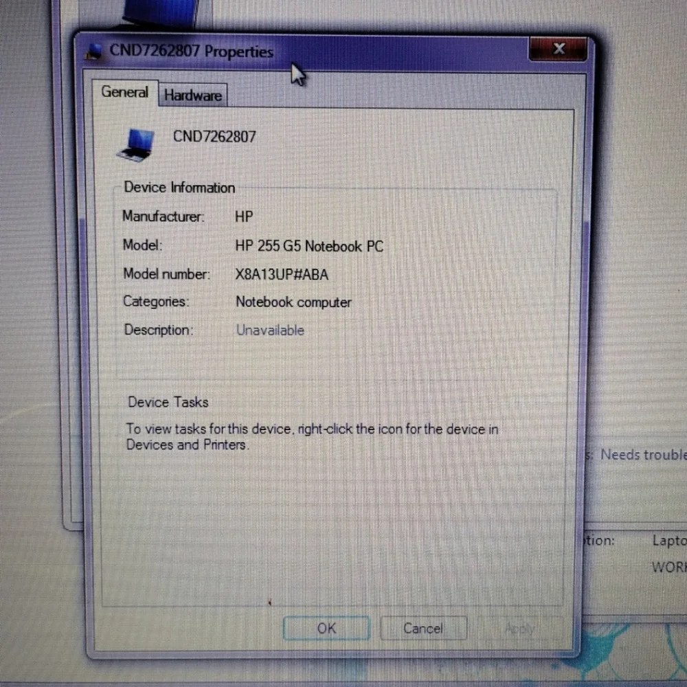 HP 255 G5 Notebook Laptop